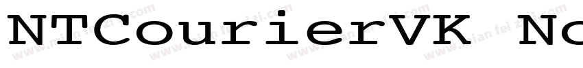 NTCourierVK Normal字体转换